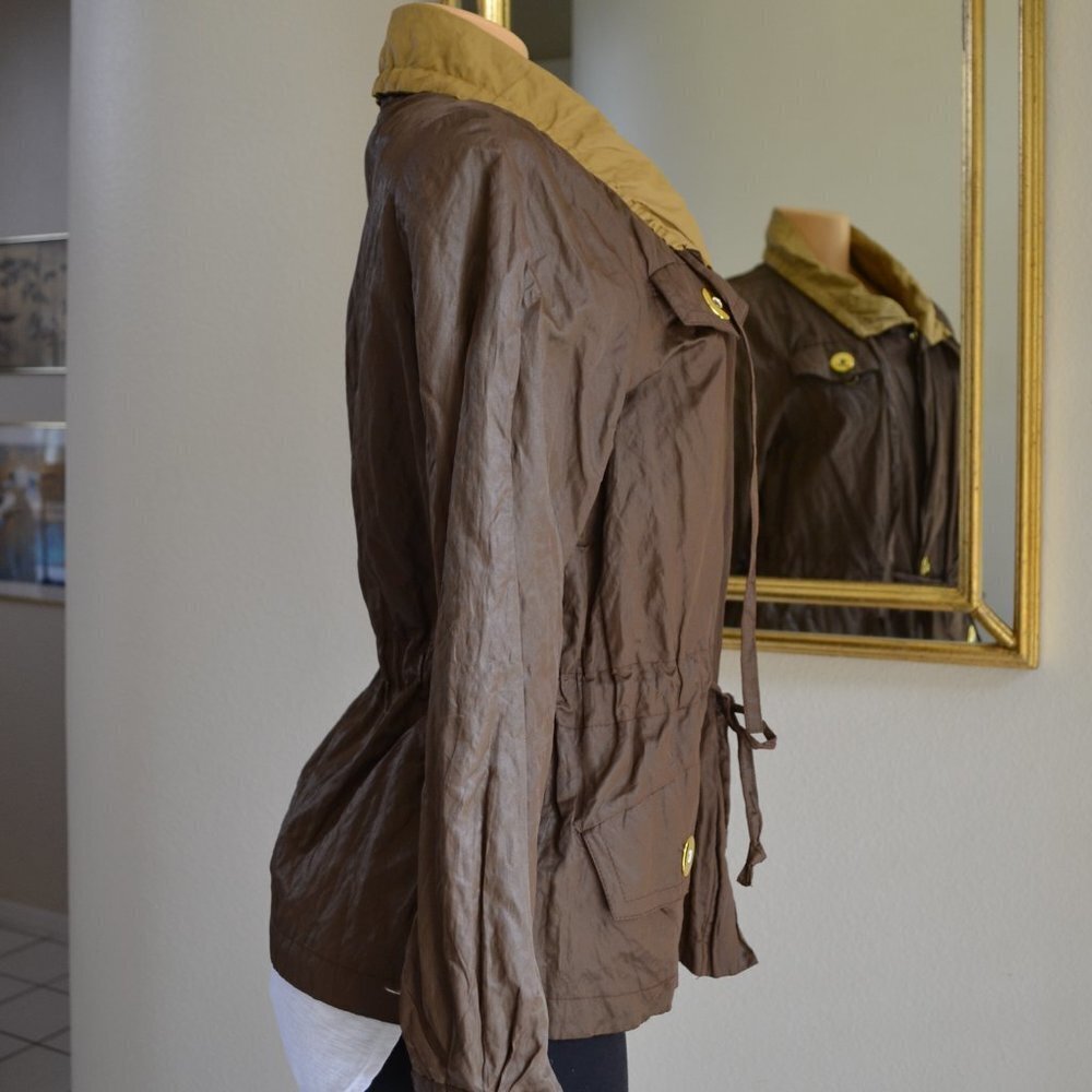 Vintage Fall Boston Proper Women’s Shine Brown and Mustard Jacket, Size Small - Picture 2 of 13